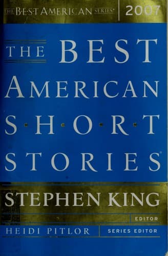 Cover image for The Best American Short Stories 2007