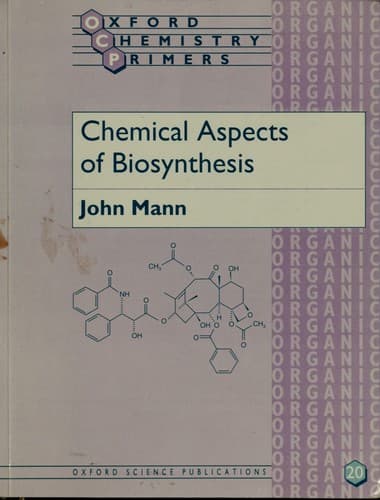 Cover image for Chemical aspects of biosynthesis