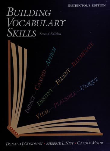Cover image for Building Vocabulary Skills