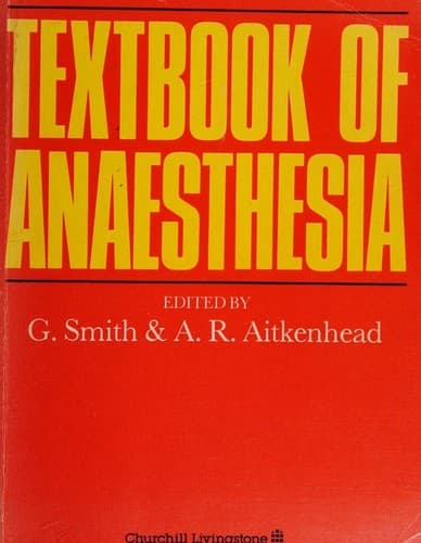 Cover image for Textbook of anaesthesia