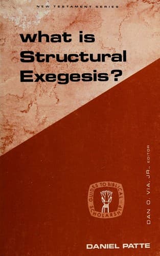 Cover image for What is Structural  Exegesis?