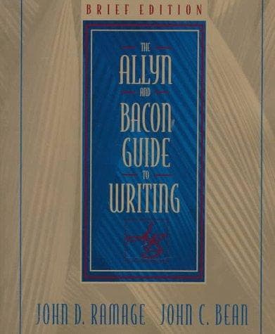 Cover image for The Allyn and Bacon Guide to Writing