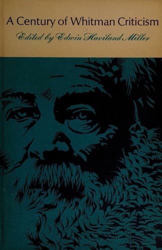 Cover image for A century of Whitman criticism.