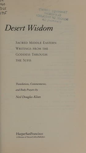 Cover image for Desert wisdom