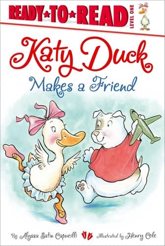 Cover image for Katy Duck makes a friend