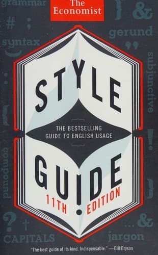 Cover image for The Economist style guide