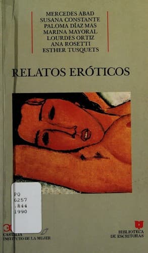 Cover image for Relatos eróticos