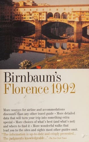 Cover image for Birnbaum's Florence 1992