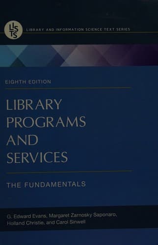 Cover image for Library Programs and Services