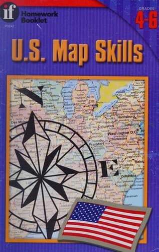 Cover image for U.S. Map Skills Homework Booklet, Grades 4-6