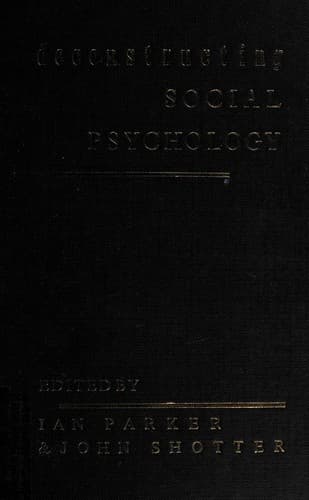 Cover image for Deconstructing social psychology