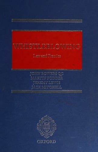 Cover image for Whistleblowing