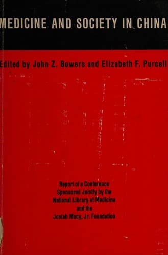 Cover image for Medicine and society in China
