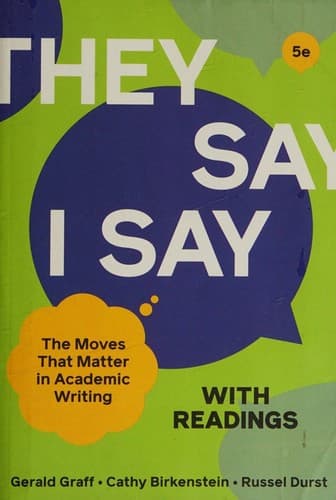 Cover image for "They Say / I Say" with Readings