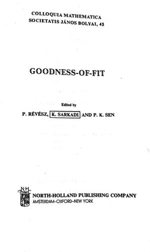 Cover image for Goodness-of-fit