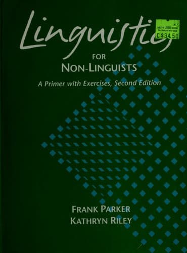 Cover image for Linguistics for Non-Linguists