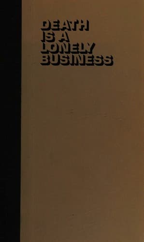 Cover image for Death is a lonely business