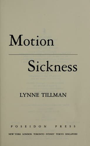 Cover image for Motion sickness