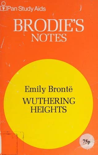 Cover image for Brodie's Notes on Emily Bronte's Wuthering Heights