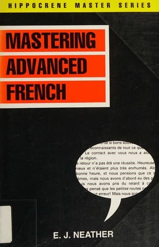Cover image for Mastering Advanced French Book (Hippocrene Master)