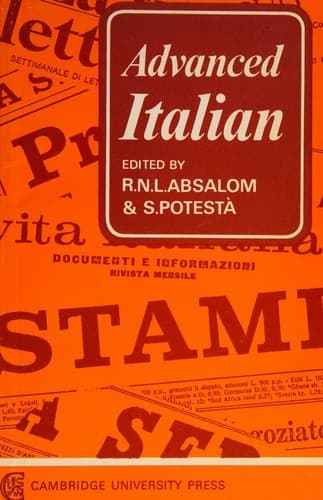 Cover image for Advanced Italian
