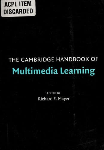 Cover image for The Cambridge handbook of multimedia learning