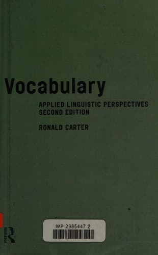 Cover image for Vocabulary