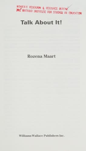 Cover image for Talk about it