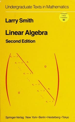 Cover image for Linear algebra