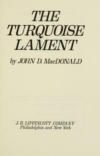 Cover image for The turquoise lament