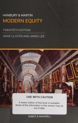 Cover image for Hanbury and Martin modern equity