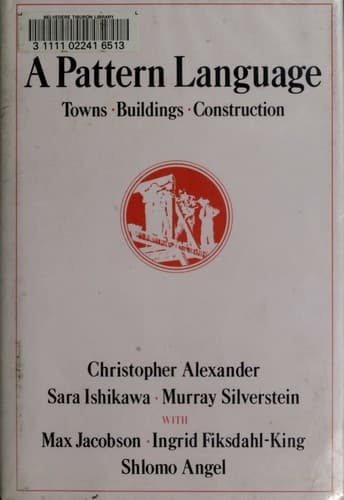 Cover image for A pattern language