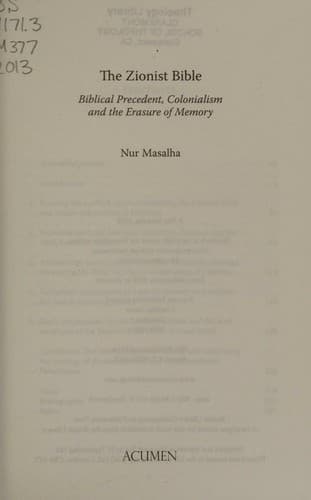 Cover image for The Zionist Bible