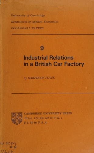 Industrial relations in a British car factory