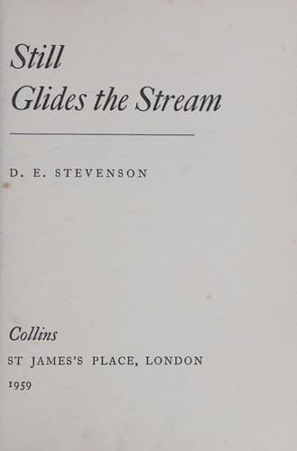 Cover image for Still glides the stream