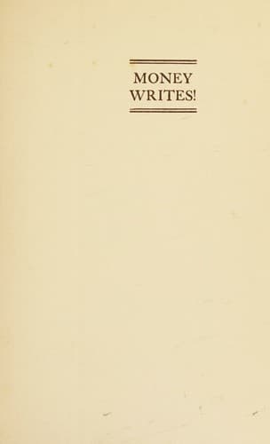 Cover image for Money writes!