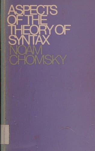 Cover image for Aspects of the theory of syntax