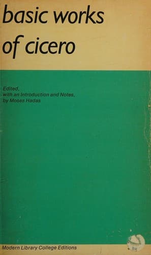 The Basic Works of Cicero