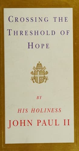 Cover image for Crossing the threshold of hope