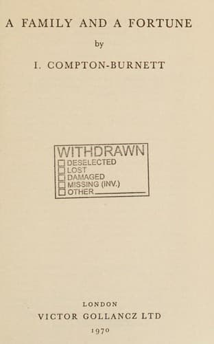 Cover image for A family and a fortune.