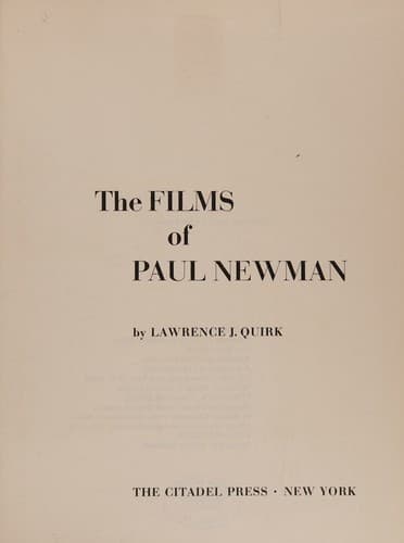 Cover image for Films of Paul Newman.