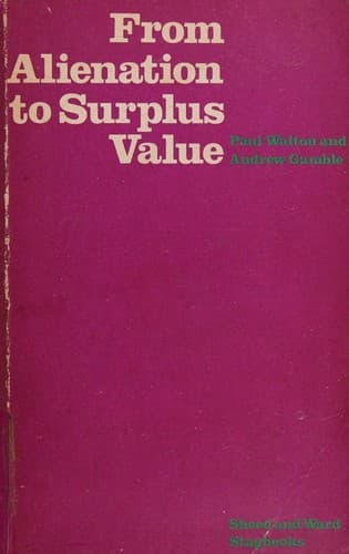 Cover image for From alienation to surplus value