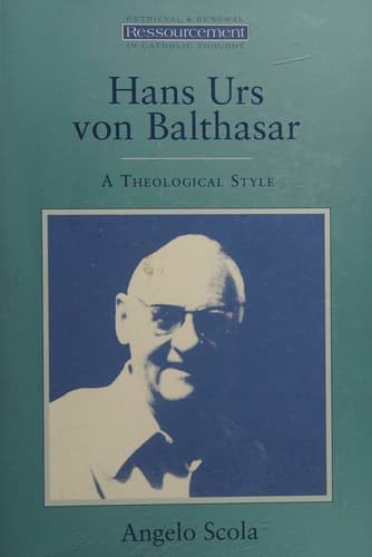 Cover image for Hans Urs von Balthasar