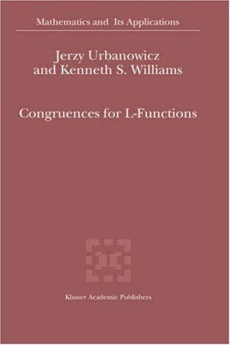 Cover image for Congruences for L-Functions (Mathematics and Its Applications)