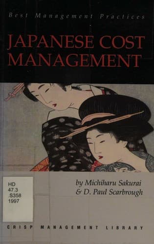 Cover image for Japanese cost management