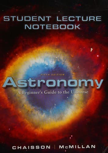 Cover image for Astronomy Student Lecture Notebook