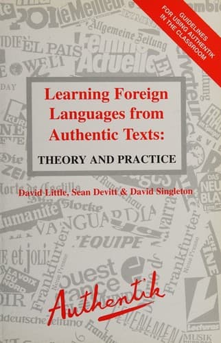Cover image for Learning foreign languages from authentic texts