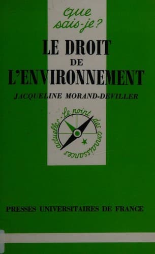 Cover image for Le droit de l'environnement