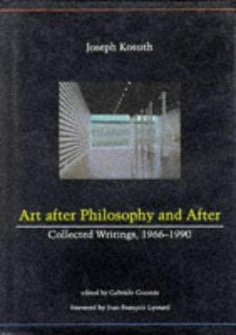 Cover image for Art after philosophy and after
