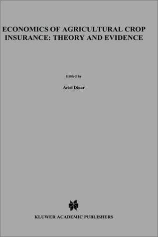 Cover image for Economics of Agricultural Crop Insurance